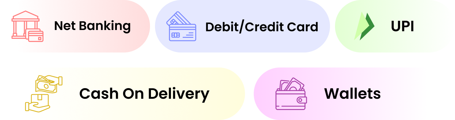 Multiple payment options